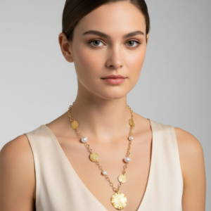 firefly gemini flash place the provided accessory product from nadine gems on a professional female fashio 865276