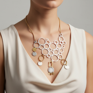 firefly gemini flash place the provided jewelry product from nadine gems on a professional female fashion 458150