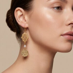 Hamsa Drop Earrings