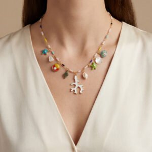 Oceania Coral Charm Necklace