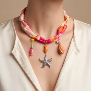 Riviera Scarf Charm Necklace