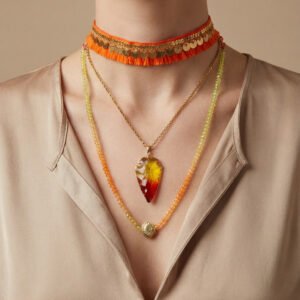 Solstice Layered Fringe Necklace
