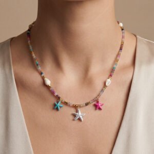 Calypso Beaded Starfish Necklace