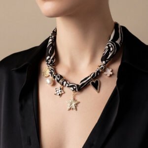 Bazaar Scarf Charm Necklace