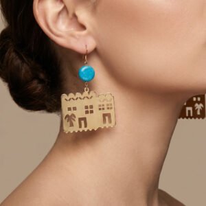 Palm Haven Drop Earring
