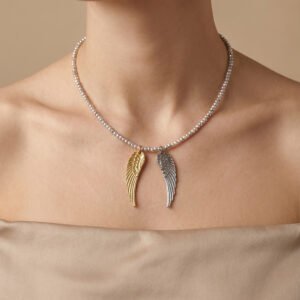 Dual Wing Bead Necklace