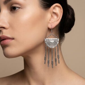 Heritage Medallion Fringe Earrings